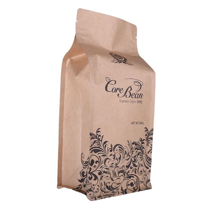 Custom Kraft Paper Coffee Bags Printed Wholesale